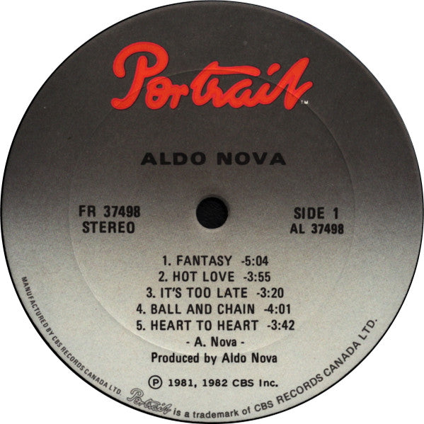 Aldo Nova – Aldo Nova - 1982 Original