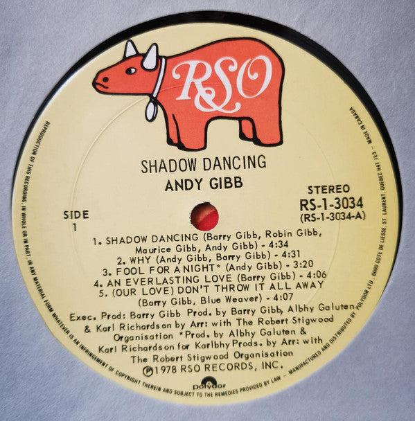 Andy Gibb – Shadow Dancing - 1978 in Shrinkwrap!