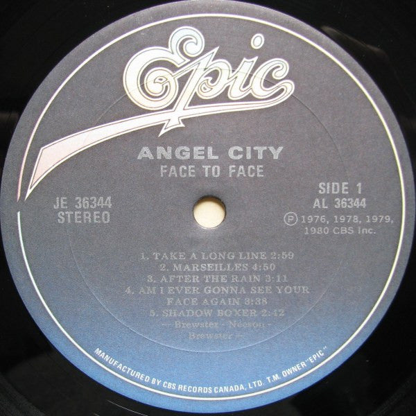 Angel City – Face To Face - 1980 Original - Vinyl Pursuit Inc