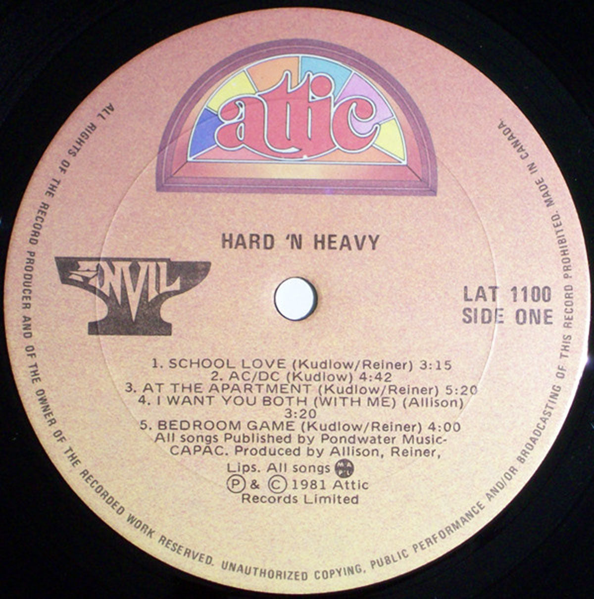 Anvil – Hard 'N' Heavy - In Shrinkwrap!