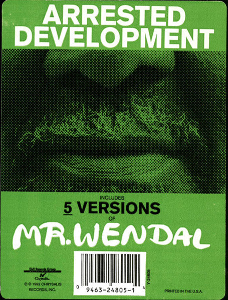Arrested Development – Mr. Wendal - US 1992 Original Pressing Vinyl Pursuit Inc
