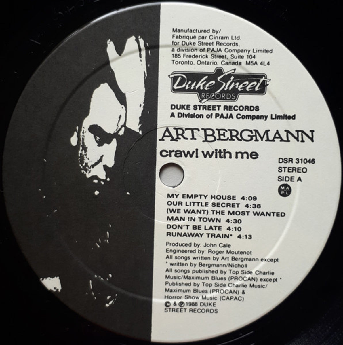 Art Bergmann – Crawl With Me - 1988