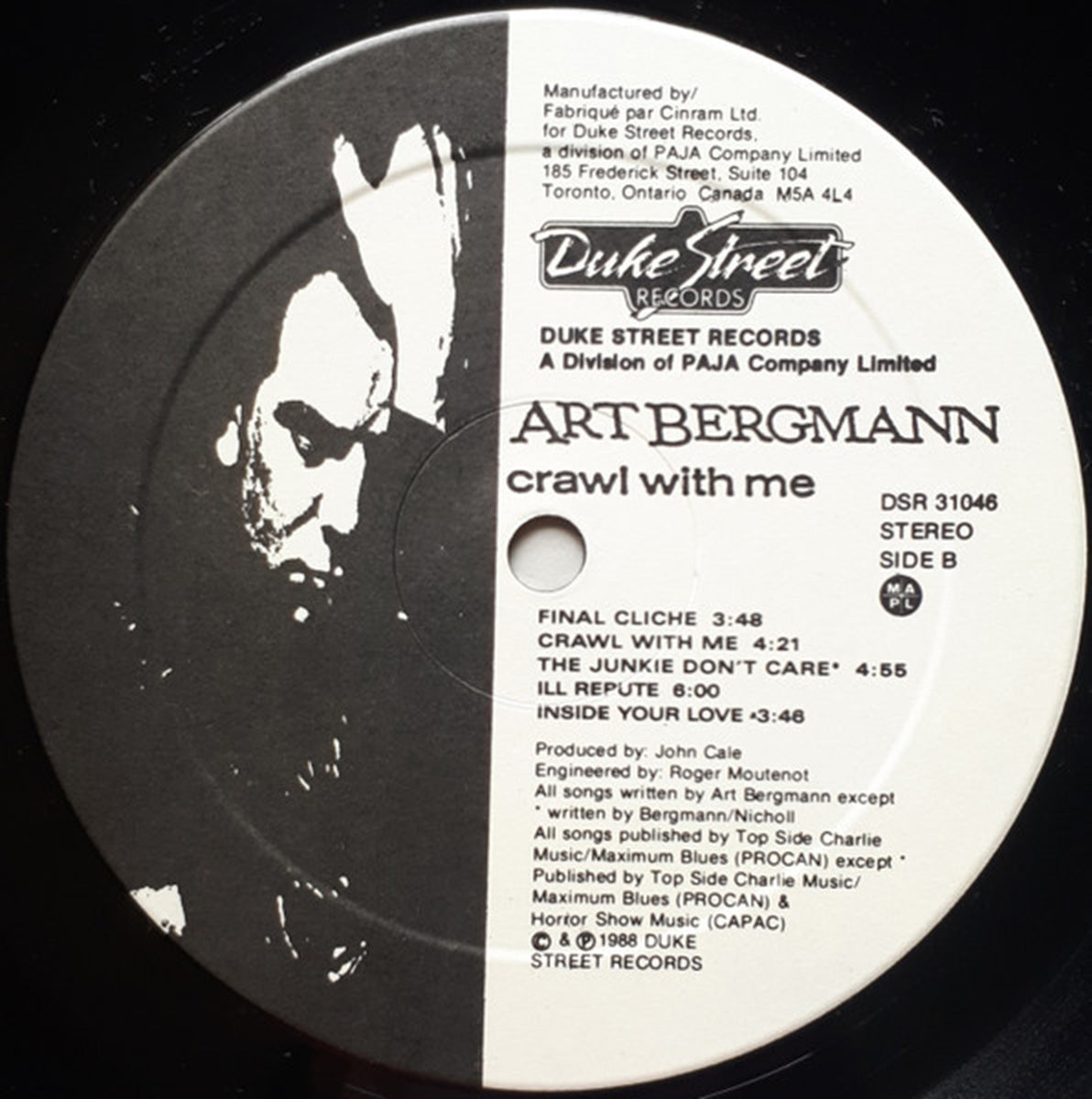 Art Bergmann – Crawl With Me - 1988