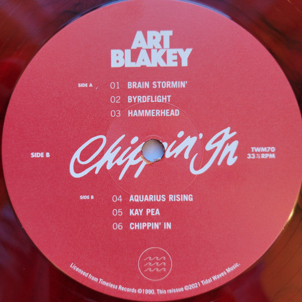 Art Blakey And His Jazz Messengers – Chippin' In - Black & Red Marble Vinyl In Shrinkwrap!
