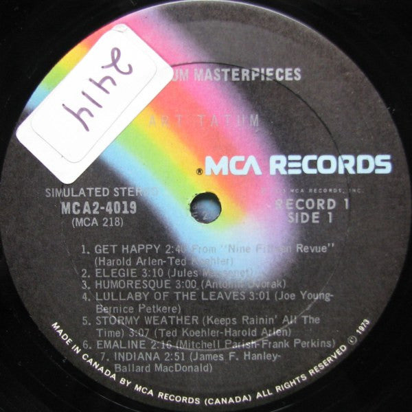 Art Tatum – Art Tatum Masterpieces - 1973 Original Double Album