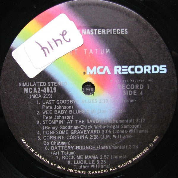 Art Tatum – Art Tatum Masterpieces - 1973 Original Double Album