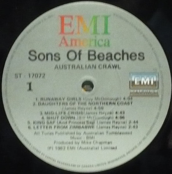 Australian Crawl – Sons Of Beaches - 1982 Original