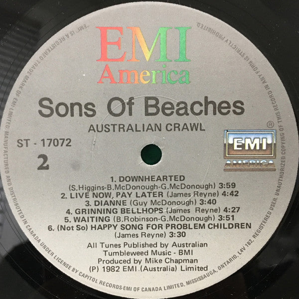 Australian Crawl – Sons Of Beaches - 1982 Original
