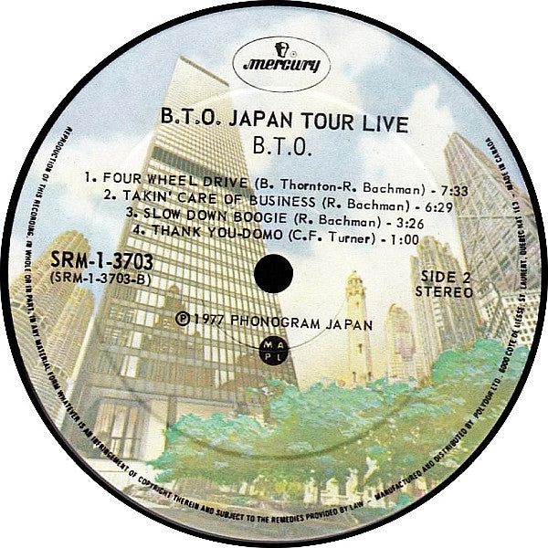 B.T.O. – B.T.O. Japan Tour - 1977