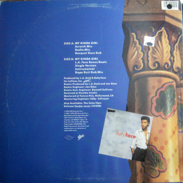 Babyface – My Kinda Girl (Special 12" Dance Mixes - Extended Play) US Pressing