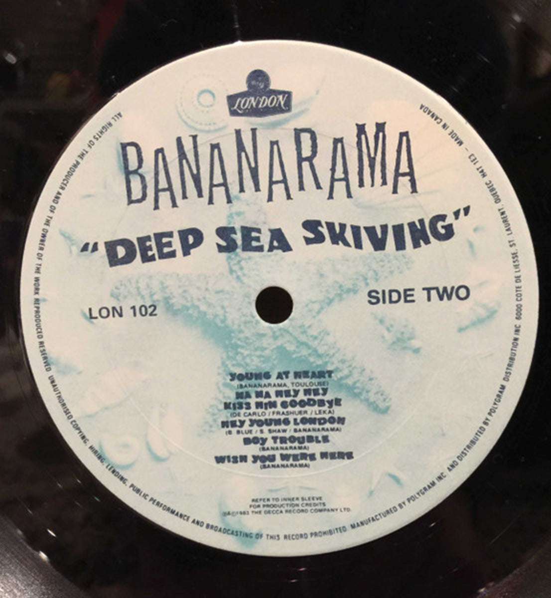 Bananarama – Deep Sea Skiving - 1983 Pressing