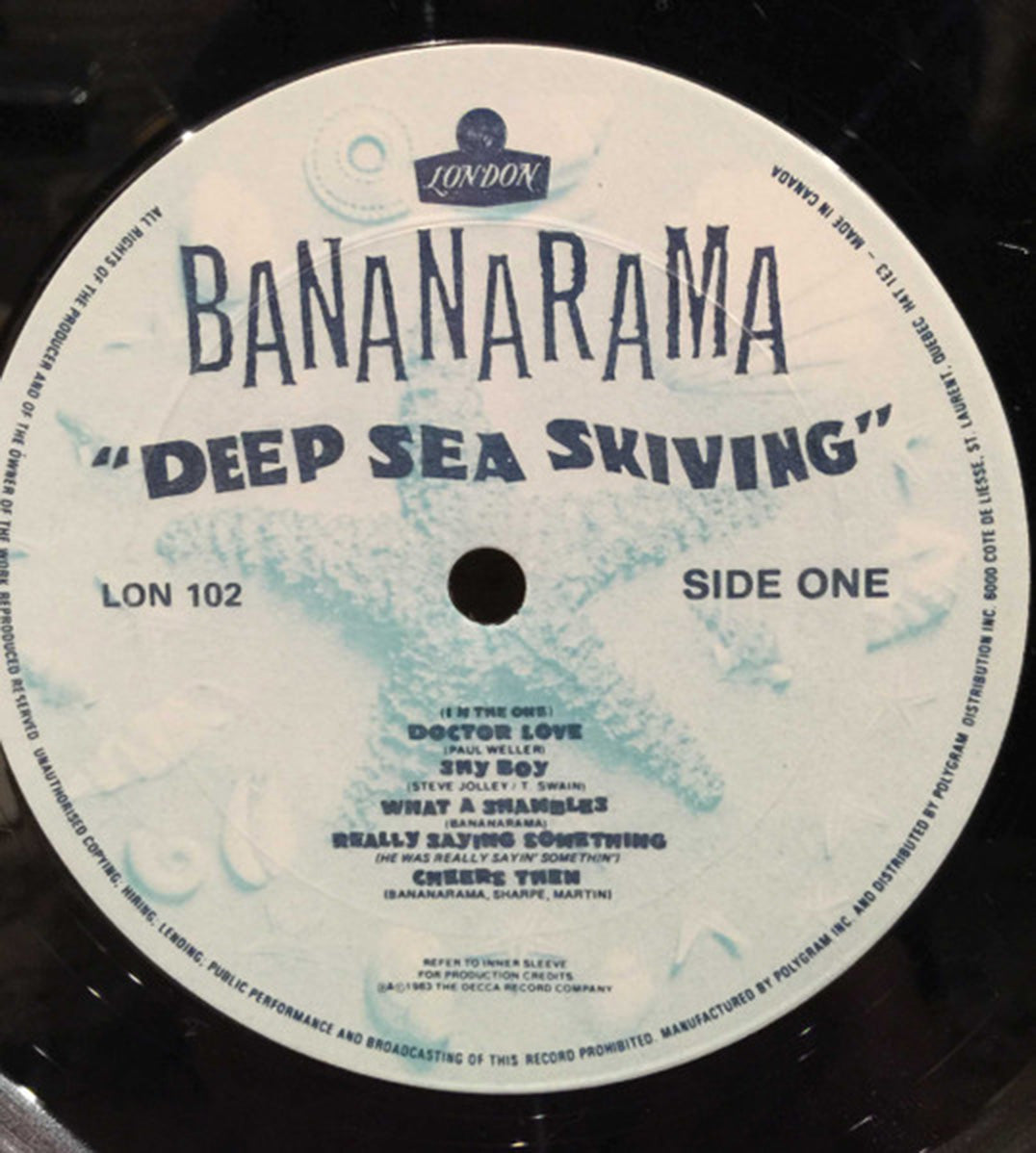Bananarama – Deep Sea Skiving - 1983 Pressing