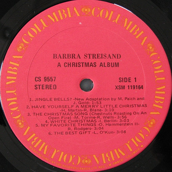 Barbra Streisand – A Christmas Album VinylPursuit.com