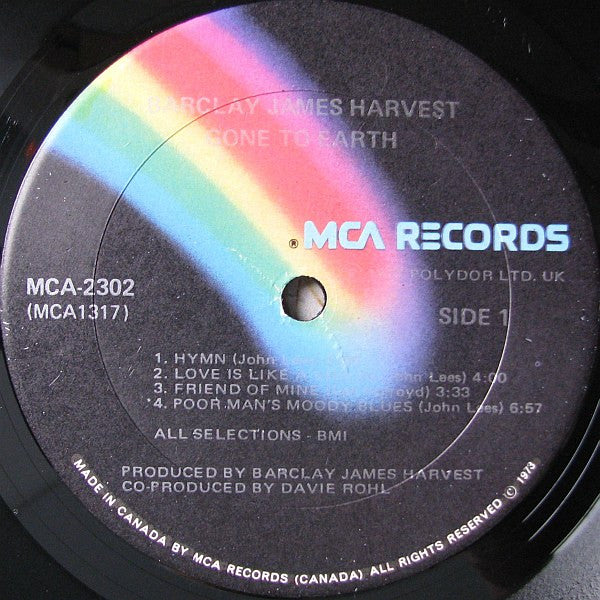 Barclay James Harvest – Gone To Earth - 1977 Diecut  Pressing