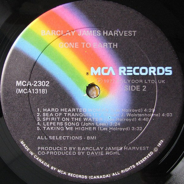 Barclay James Harvest – Gone To Earth - 1977 Diecut  Pressing