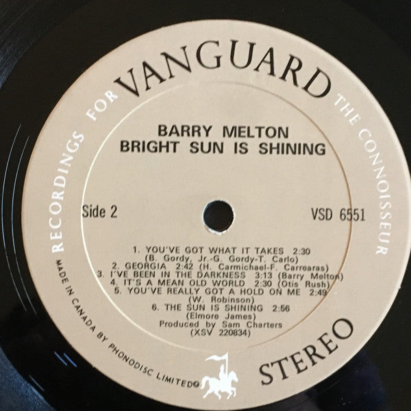 Barry Melton – Bright Sun Is Shining