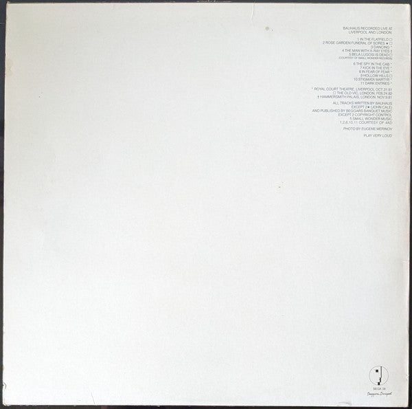 Bauhaus – Press The Eject And Give Me The Tape - 1982 UK Original - Vinyl Pursuit Inc