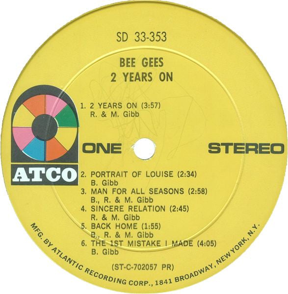Bee Gees – 2 Years On US Pressing