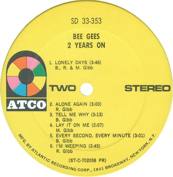 Bee Gees – 2 Years On US Pressing