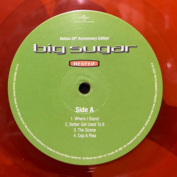 Big Sugar – Heated - Deluxe Orange / Green Vinyl Pressing - Sealed!