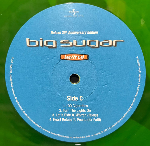 Big Sugar – Heated - Deluxe Orange / Green Vinyl Pressing - Sealed!