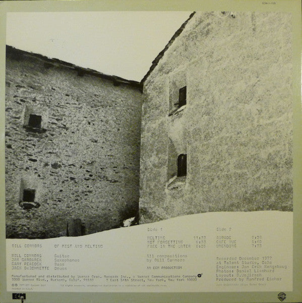 Bill Connors – Of Mist And Melting - 1978 Original US ECM Pressing