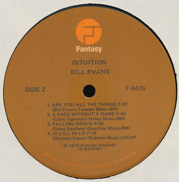 Bill Evans / Eddie Gomez – Intuition - 1975 Original US Pressing