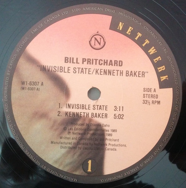 Bill Pritchard – Invisible State / Kenneth Baker