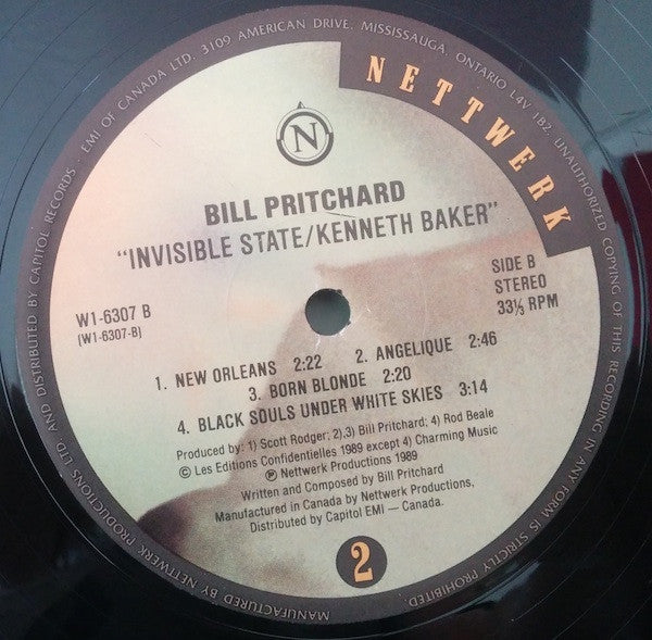 Bill Pritchard – Invisible State / Kenneth Baker