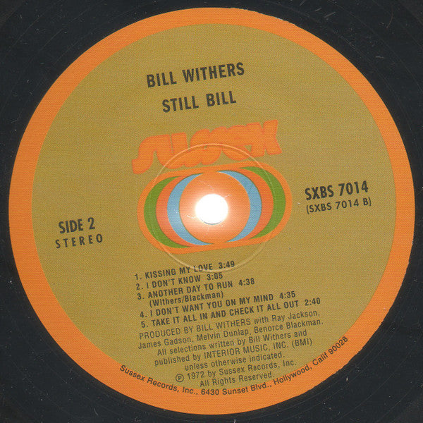 Bill Withers – Still Bill - US Pressing