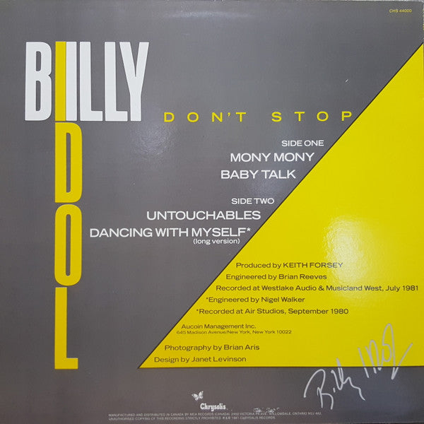 Billy Idol – Don't Stop