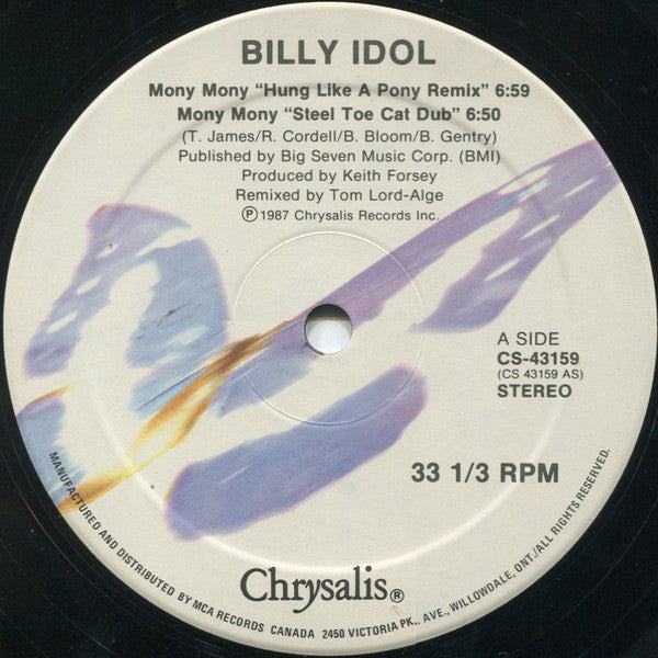 Billy Idol – Mony Mony Live VinylPursuit.com