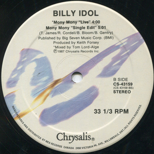 Billy Idol – Mony Mony Live