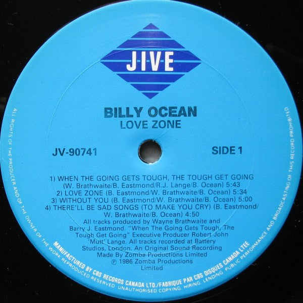 Billy Ocean – Love Zone - 1986