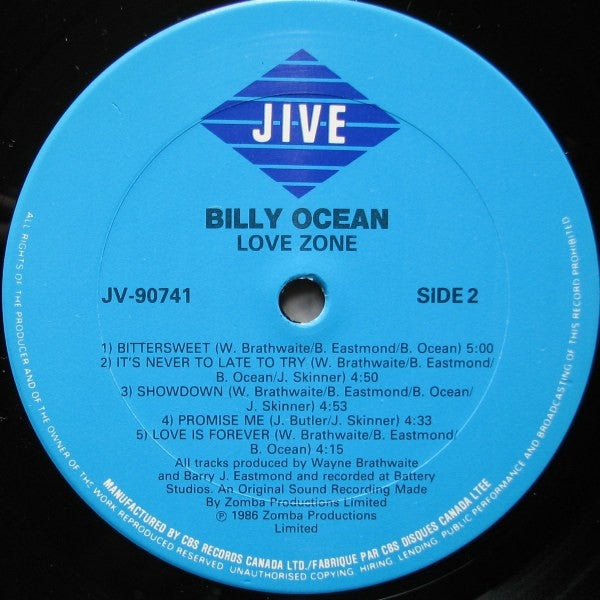 Billy Ocean – Love Zone - 1986