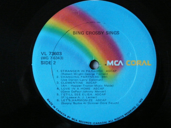 Bing Crosby – Bing Crosby Sings