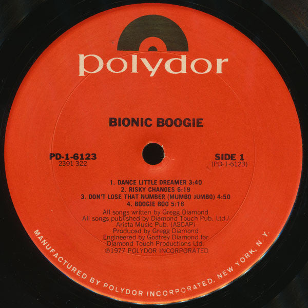 Bionic Boogie – Bionic Boogie US Pressing - 1977 Original Pressing