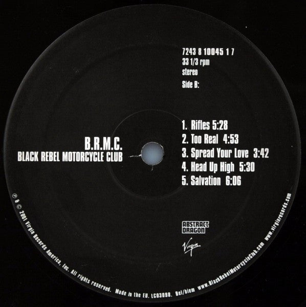 Black Rebel Motorcycle Club – B.R.M.C. - 2001 Original - Vinyl Pursuit Inc