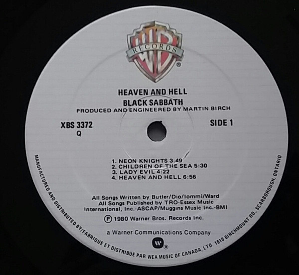 Black Sabbath – Heaven And Hell - 1980 Original!