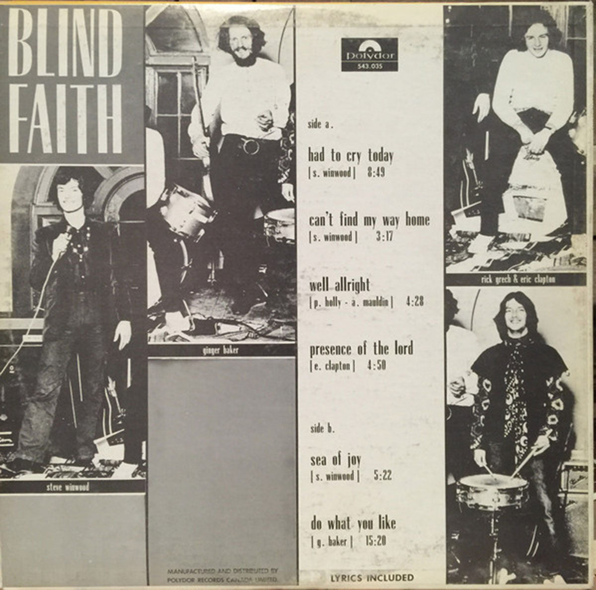 Blind Faith – Blind Faith - 1969