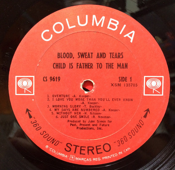 Blood, Sweat And Tears – Child Is Father To The Man - 1968 Original Pressing
