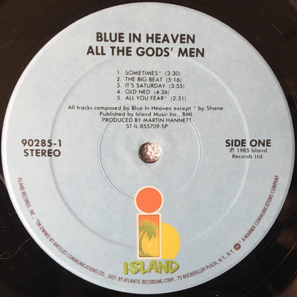 Blue In Heaven – All The Gods' Men - US 1985 Original, Bargain!