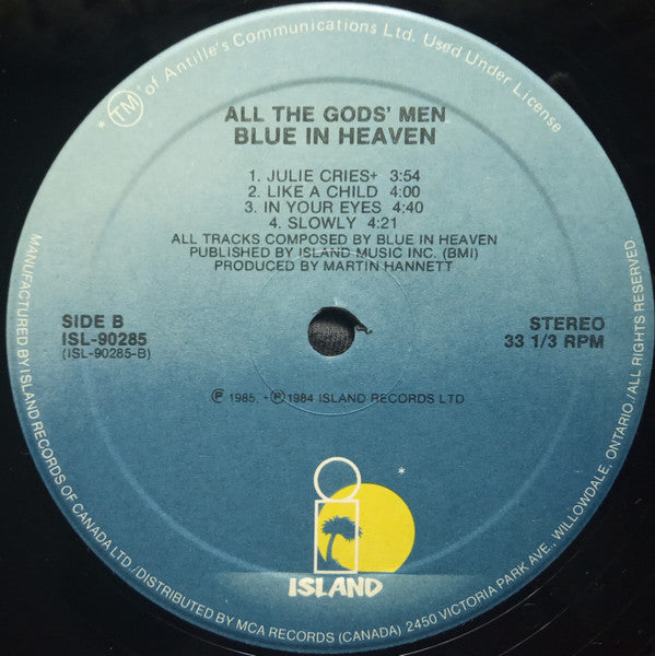 Blue In Heaven – All The Gods' Men - 1985 Original