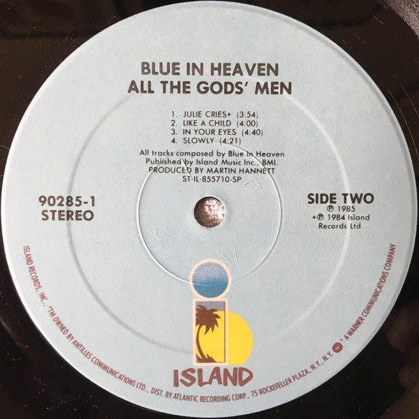Blue In Heaven – All The Gods' Men - US 1985 Original, Bargain!