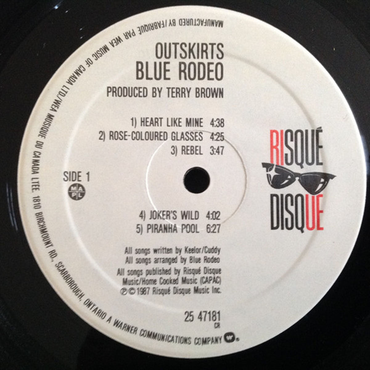 Blue Rodeo – Outskirts - 1987 SEALED Original!