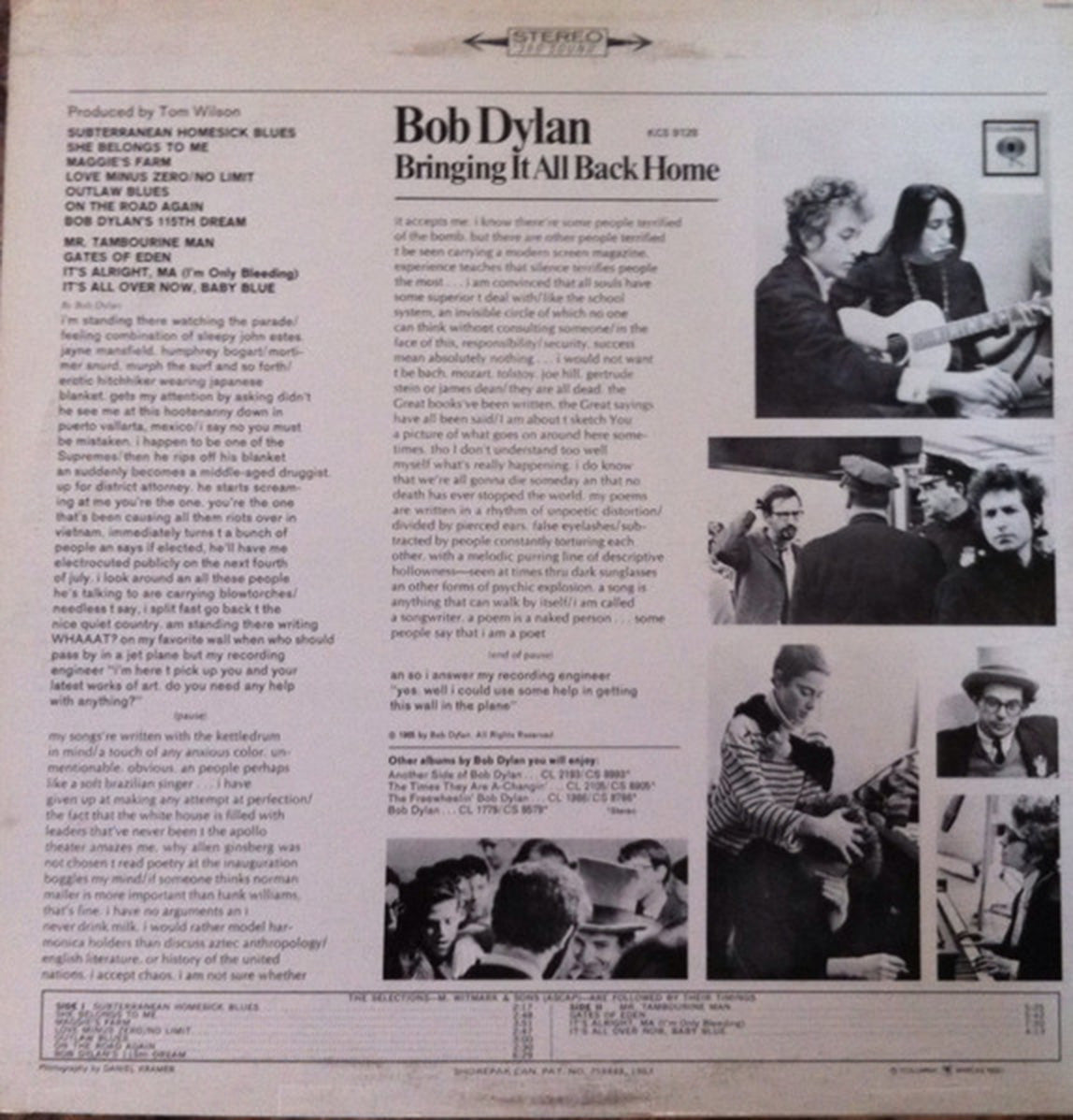 Bob Dylan – Bringing It All Back Home - 1972 VinylPursuit.com