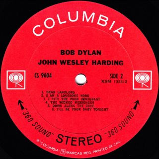 Bob Dylan – John Wesley Harding - 1968 Original! - Vinyl Pursuit Inc