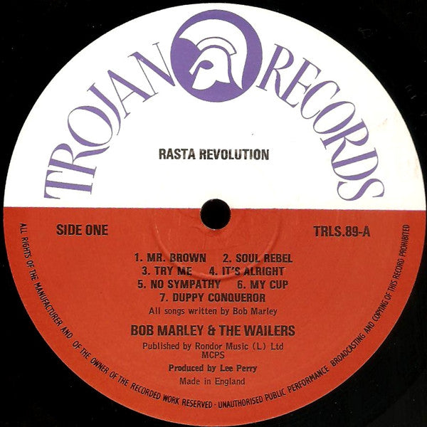Bob Marley & The Wailers – Rasta Revolution UK Pressing