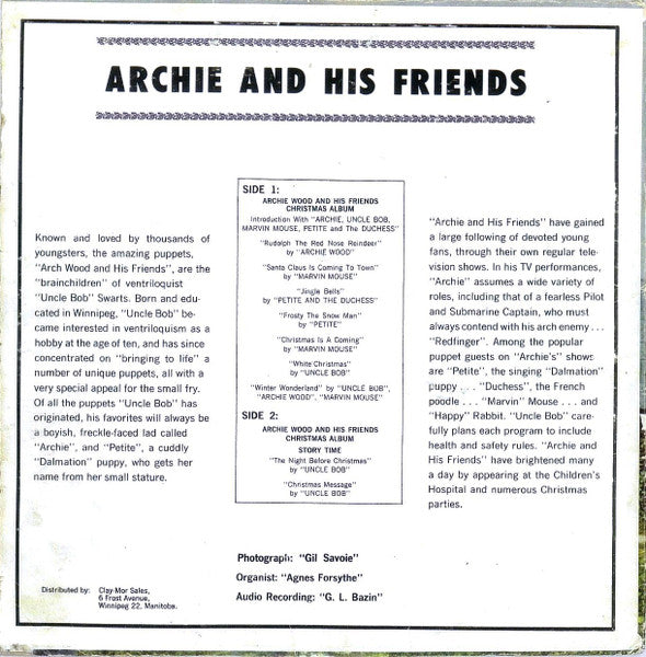 Bob Schwartz – Archie Wood And His Friends Christmas Album