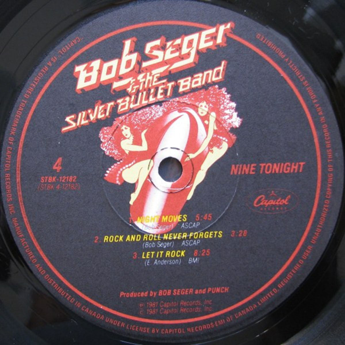 Bob Seger & The Silver Bullet Band – Nine Tonight - 1981 VinylPursuit.com